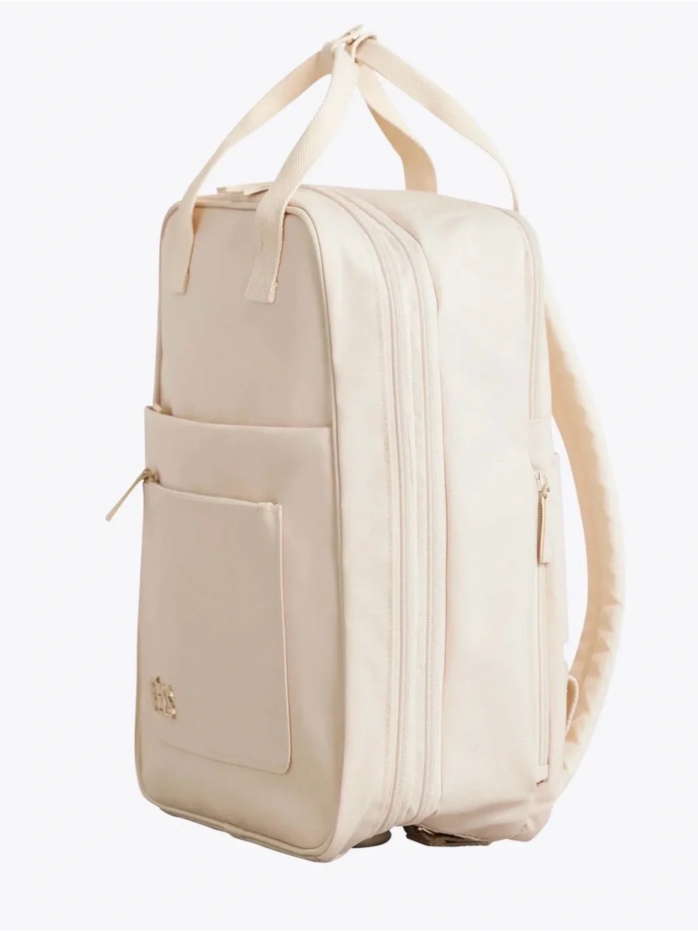 BEIS The Expandable Backpack In Beige